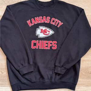 Black Kansas City Chiefs NFL Crewneck Sweatshirt